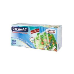 Double Zip Reclosable 2 Gallon Bag